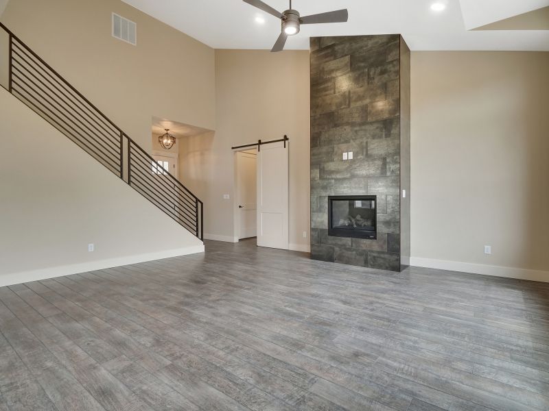 Living Room Tile Installation